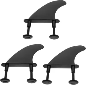 1set Soft Surfboard Fin Set Detachable Fins for Kayak Paddleboard Accessories Softboard Material for Improved Steering Comfort Resistant Skill Levels