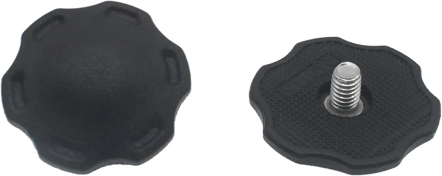 2 PCS Football Helmet Screws Nylon Helmet Visor Screws Black Thumb Screws Replacement Parts for Football Helmet Chinstrap Stabilization System
