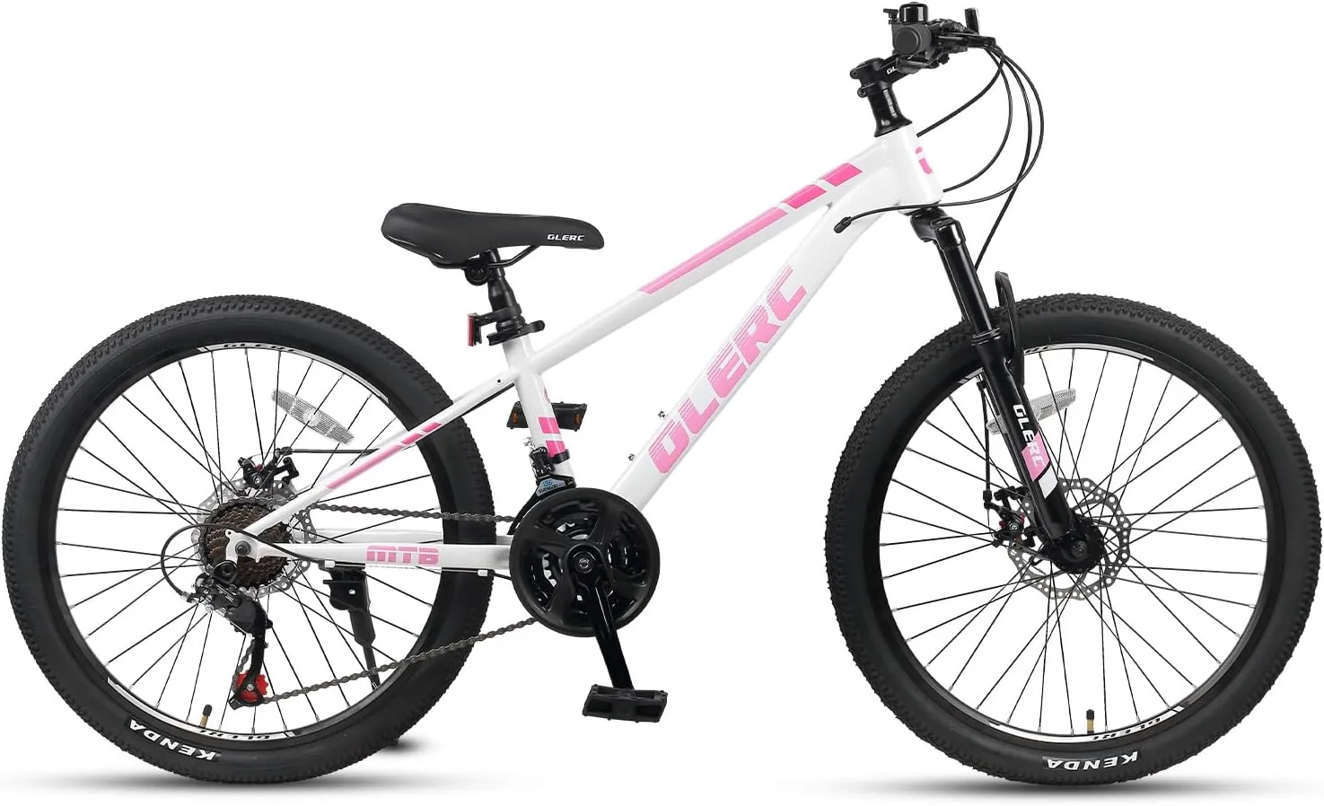 20 24 Inch Kids Bike, Kids Mountain Bike for Boys and Girls Ages 6-14, 21-Speed Skyline Bicycle with Front Suspension and Disc Brakes, Multiple Colors
