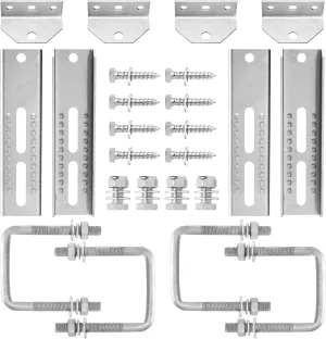 4 Pack 8"/10"/12" Boat Trailer Bunk Brackets for 1.5" x 3", 2" x 3", 3" x 3" Boat Trailer Crossmember