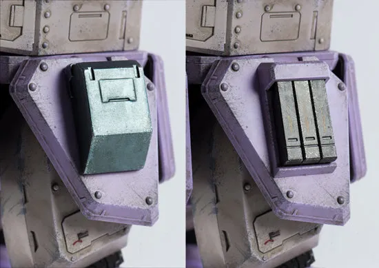 Armored Trooper Votoms 3A Scopedog <Melquiya color> & Parachute Sack