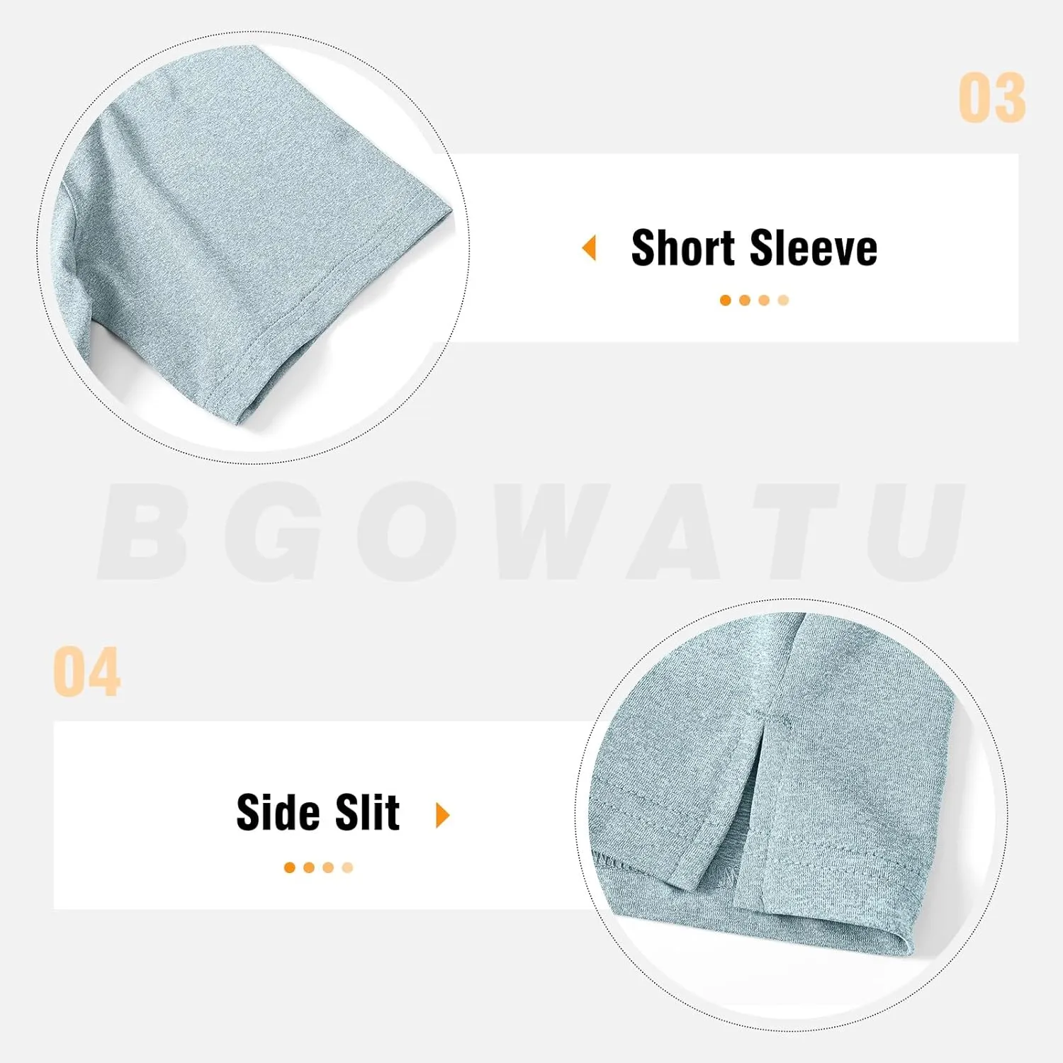 BGOWATU Women's Short Sleeve Golf Polo Shirts 1/4 Zip Tennis Tops Collared T-Shirts UV Protection Quick Dry