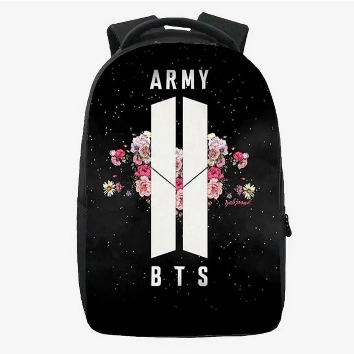 BTS Army Backpack With Laptop Partition Digital Printed Bag for Girls