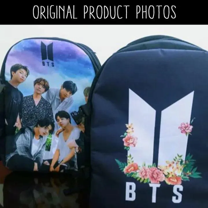 BTS Army Backpack With Laptop Partition Digital Printed Bag