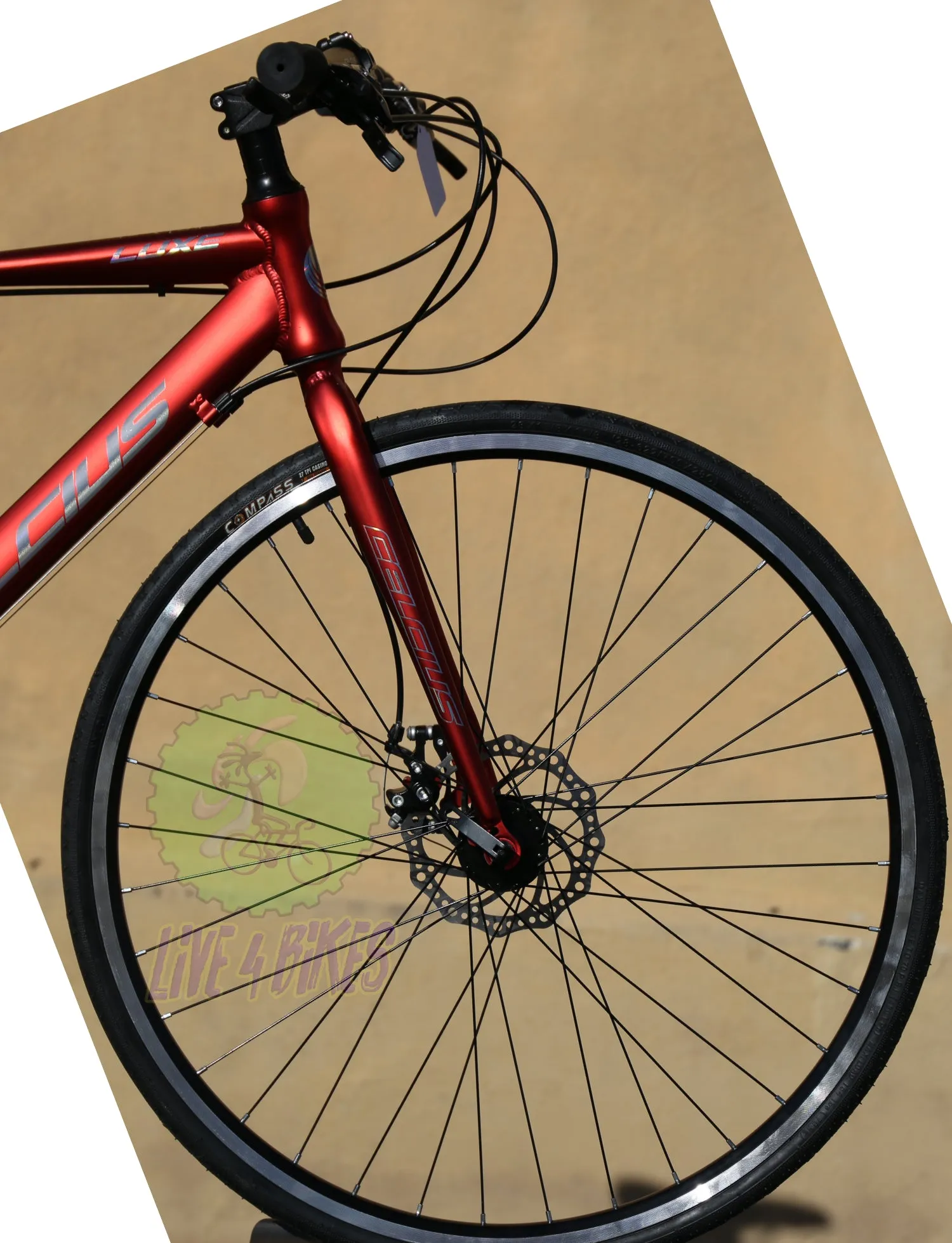Celcius Luxe Flat bar Road Bike / Hybrid Bike Aluminum Disc Brakes -Live4Bikes