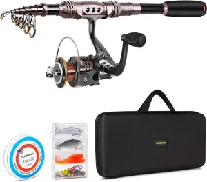 Fishing Rod and Reel Combos Carbon Fiber Telescopic Fishing Pole with Reel Combo Sea Saltwater Freshwater Kit Fishing Rod Kit