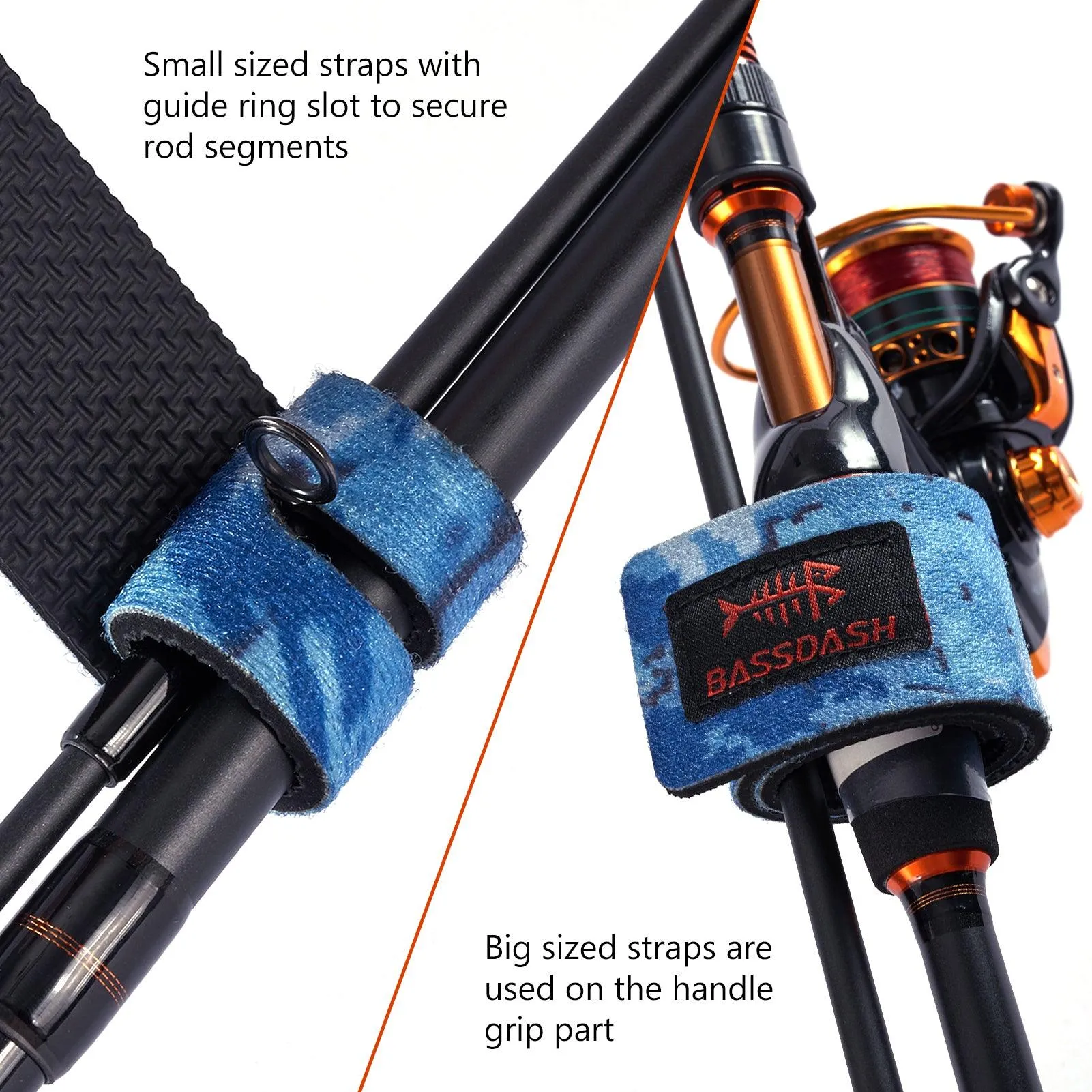 Fishing Rod Straps 6-Pack