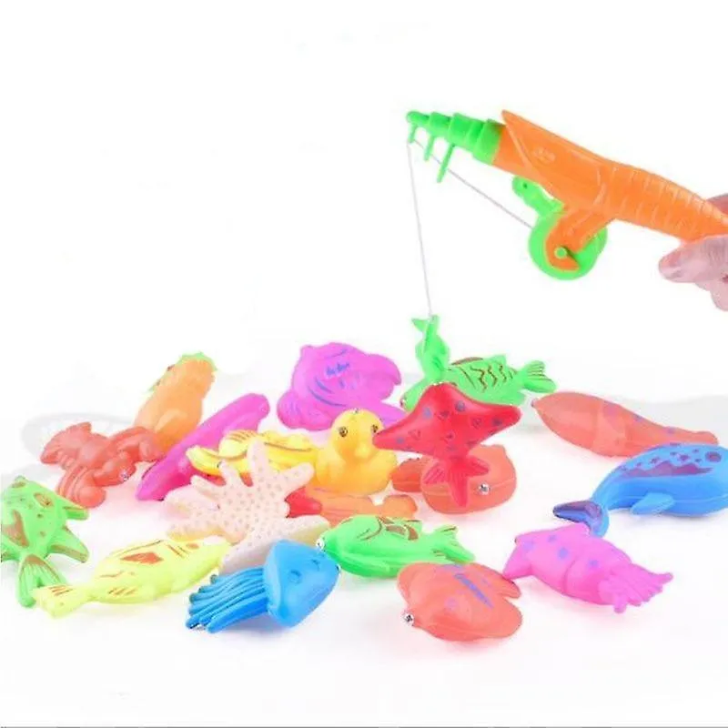 Fishing Toys Magnetic Fishing Toy simulation Telescopic Rod And Fishes