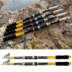 GHOTDA 2.1M -3.6M Carp Fishing Rod feeder Hard Carbon Fiber Telescopic Fishing Rod