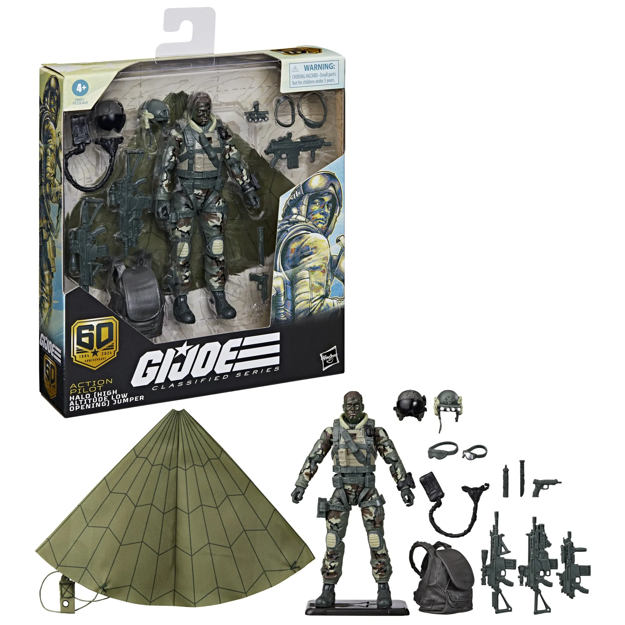 G.I. Joe Classified Series 60TH Anniversary Action Pilot HALO Jumper