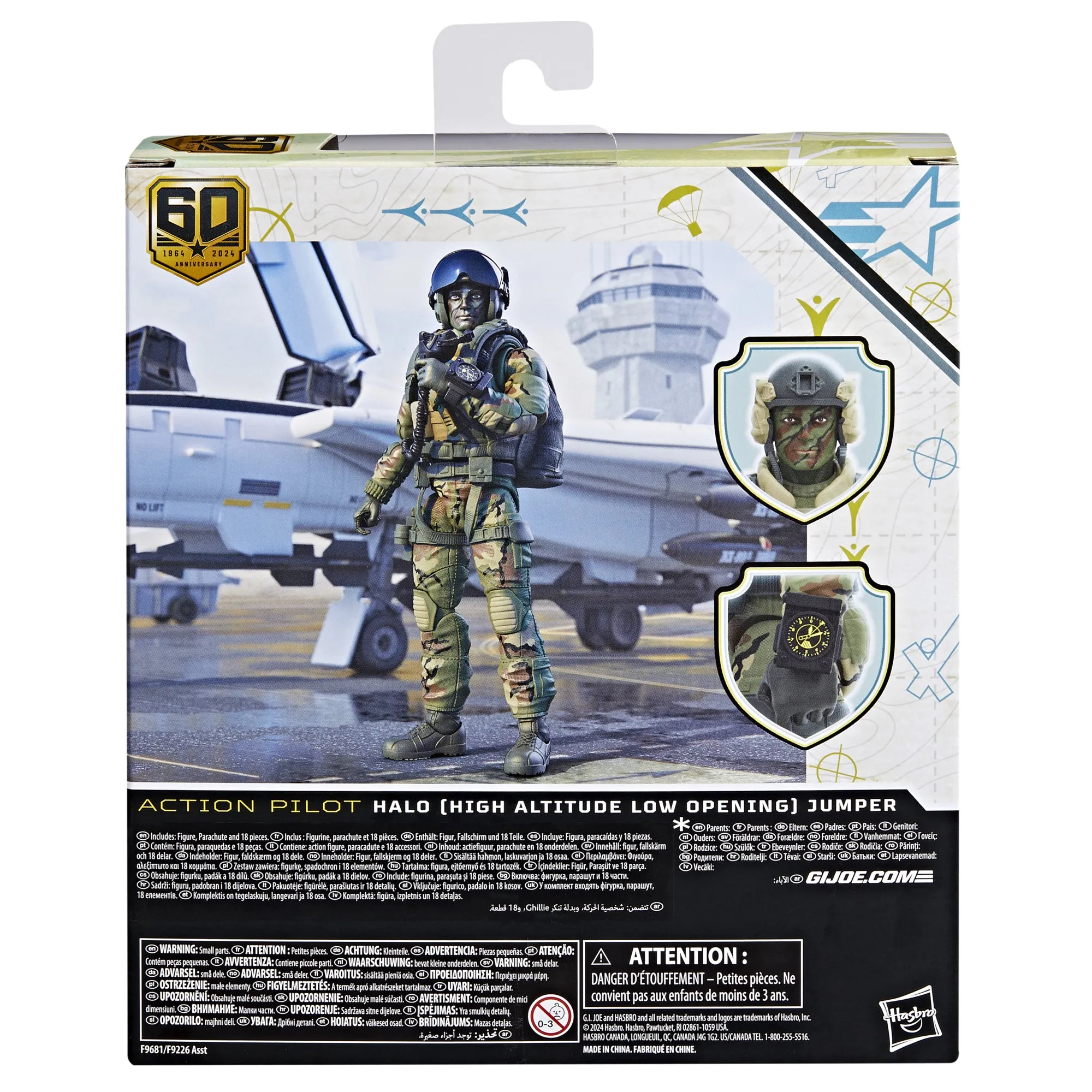 G.I. Joe Classified Series 60TH Anniversary Action Pilot HALO Jumper