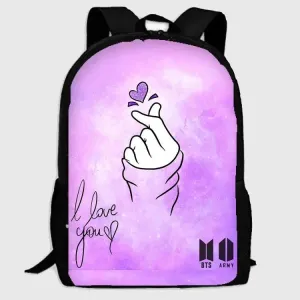 Girl Power Backpack for BTS Army Boys and Girls Kpop Fan Bag