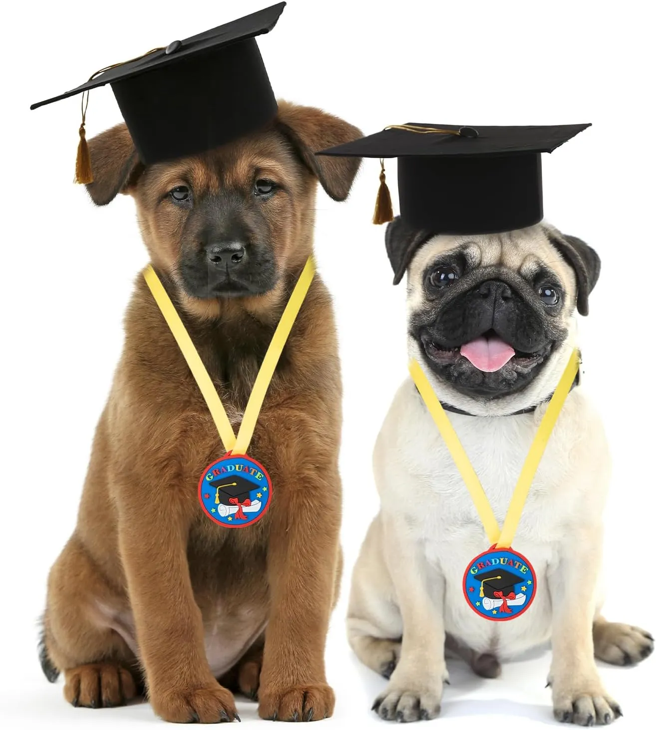 Graduation Medals for Kids, 2 Inch Silicone Award Medals Bulk with Lightweight Neck Ribbon, Cute Kindergarten Preschool Graduation Gifts, Grad Medal Party Favor Supplies