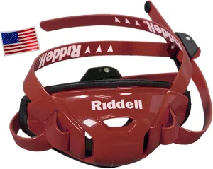 Green Gridiron Riddell SpeedFlex Hard Cup Cam-Loc Chinstrap   Chrome US Flag Helmet Decal (Small, Cardinal)