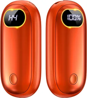 Hand Warmers Rechargeable - 14000mAh Electric Hand Warmers Rechargeable 2 Pack Heat Up to 131 with 18Hrs Warmth, Reusable Electronic Portable Pocket Heater for Women Man Golf Raynauds Camping