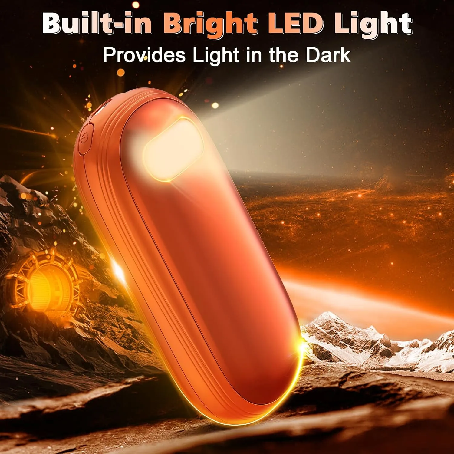Hand Warmers Rechargeable - 14000mAh Electric Hand Warmers Rechargeable 2 Pack Heat Up to 131 with 18Hrs Warmth, Reusable Electronic Portable Pocket Heater for Women Man Golf Raynauds Camping