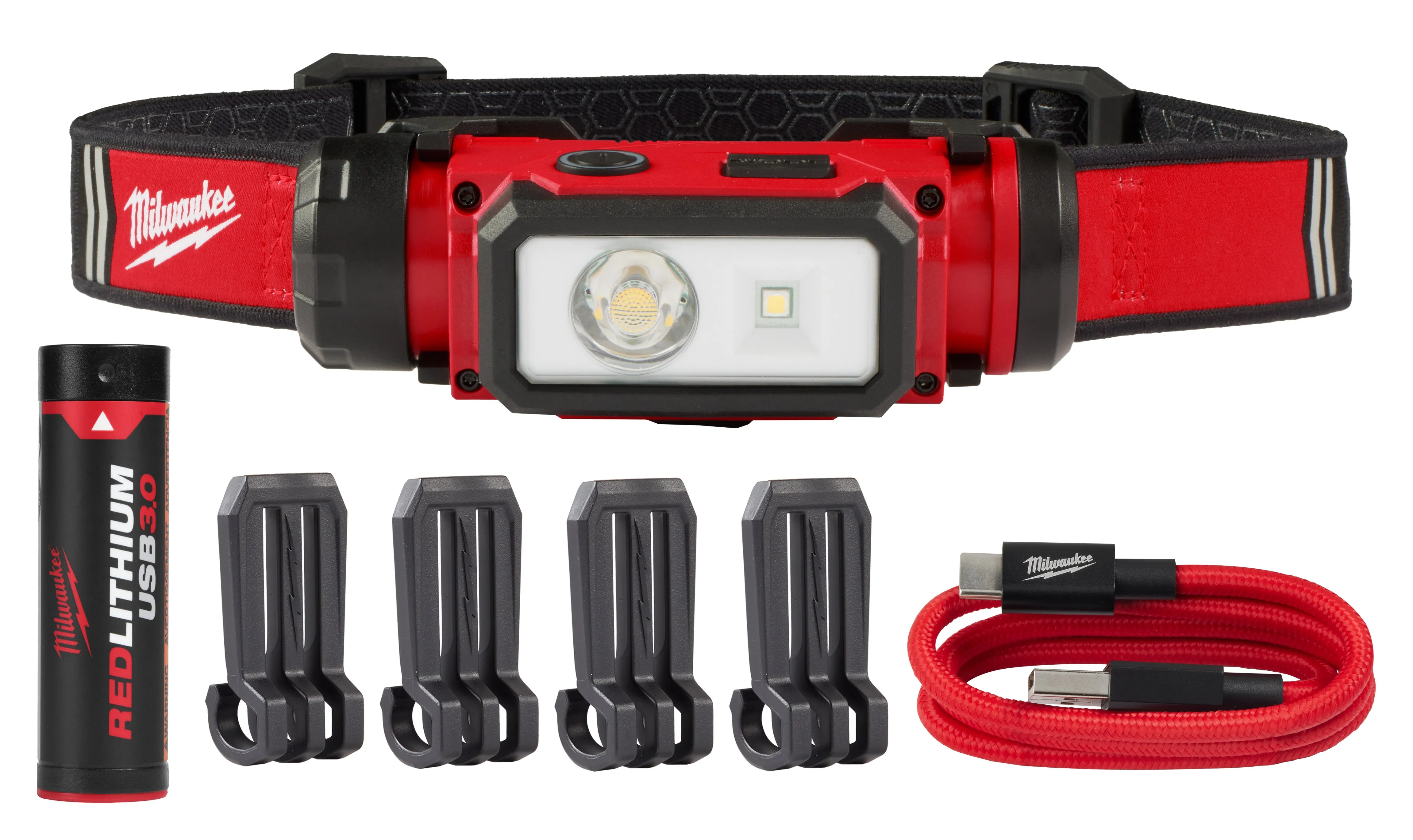 Headlamp - Milwaukee REDLITHIUM™ USB Hard Hat Headlamp, 2163-21