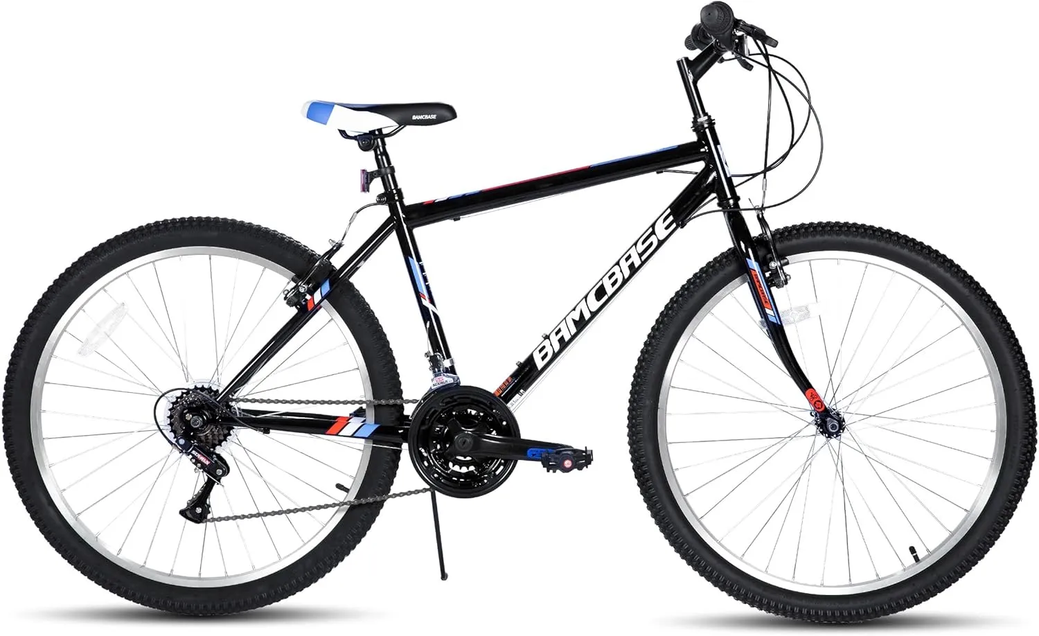 HILAND 24 26 inch Mountain Bike for Men Women, 18 Speeds High-Carbon Steel Frame, Sport Cycling MTB Bicycle for Adult