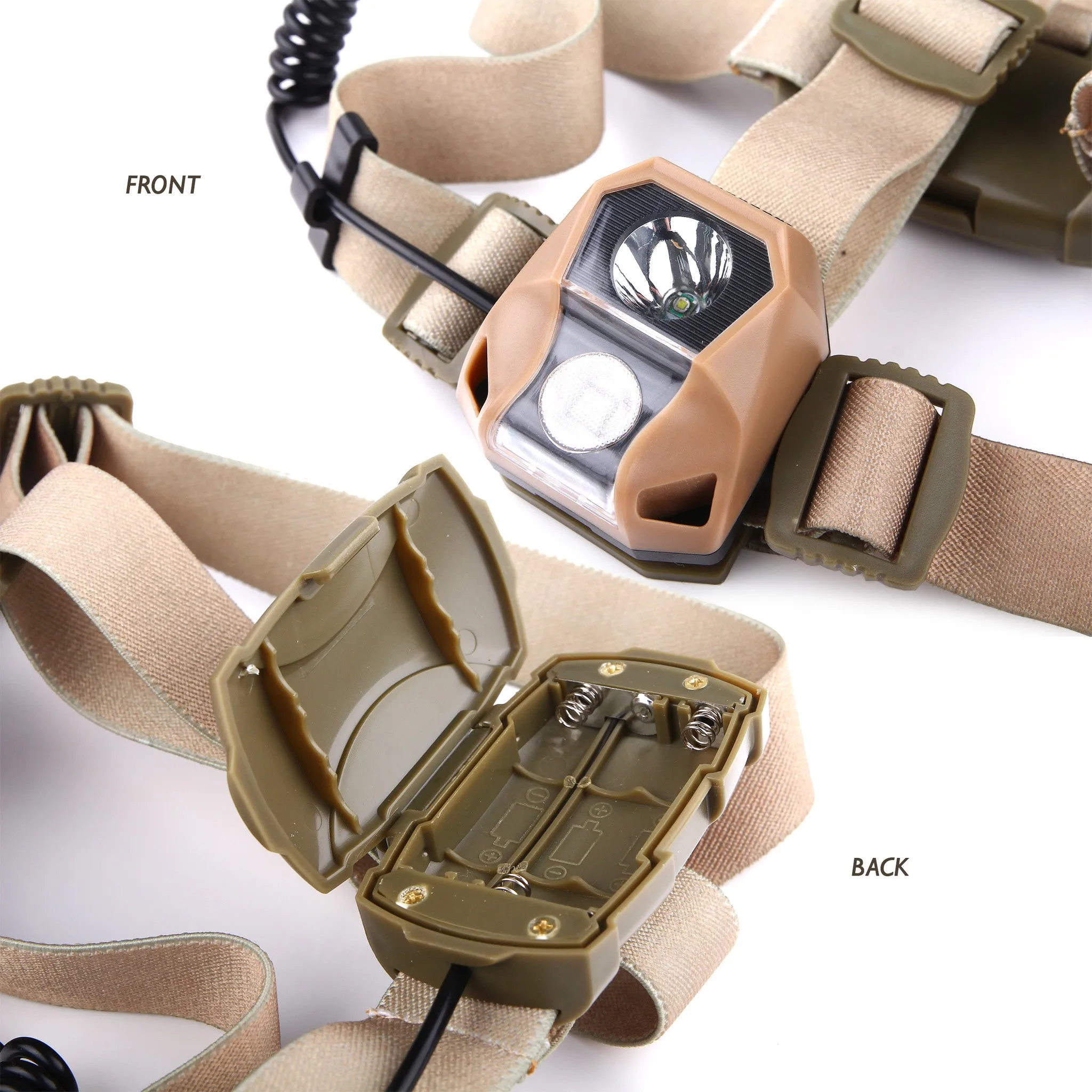 Internova Battery Powered LED Headlamp with Spotlight and Red Light