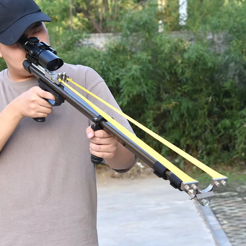 LR3 Black Long Rod With Telescope Sight And Metal Reel