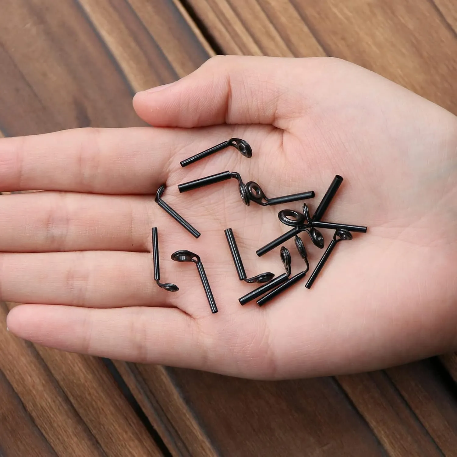 Micro Rod Tips Repair Kit - 30Pcs Baitcasting Rods Fishing Rod Tip Guides Replacement Kit Ceramic Micro Eyes Rings Saltwater Freshwater