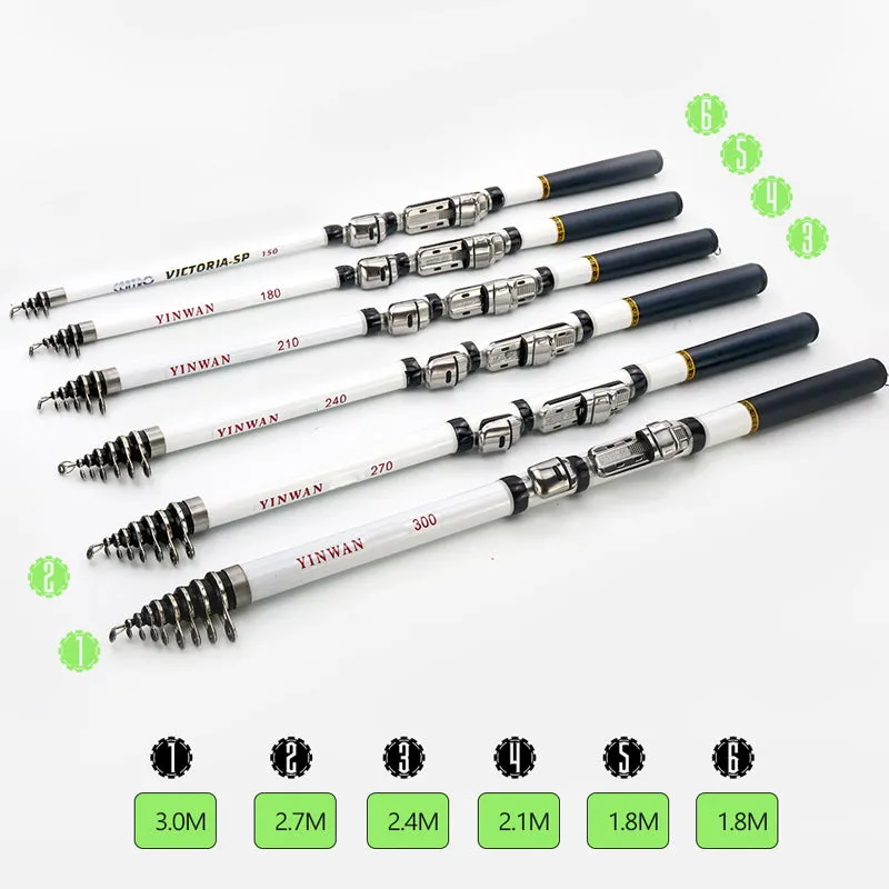 Mini Seat Carbon Fiber Telescopic Rock Fishing Rod