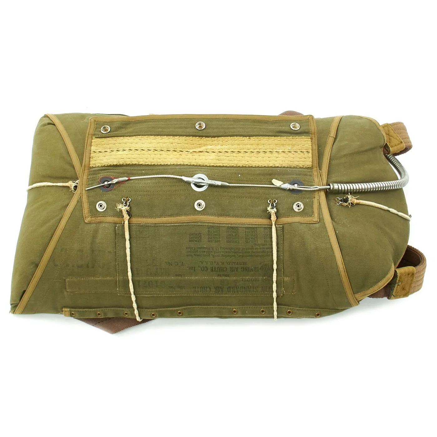 Original U.S. WWII Irvin Standard Air Chute Parachute and Harness - Dated 1944