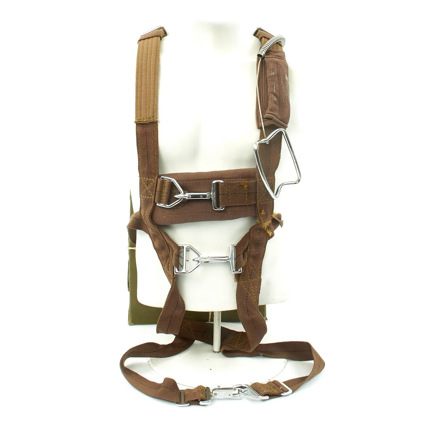 Original U.S. WWII Irvin Standard Air Chute Parachute and Harness - Dated 1944