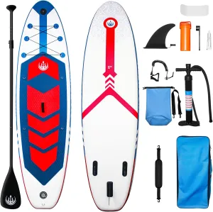Paddle Board, Outdoor Inflatable Stand-Up Paddle Board, Lightweight & Stable with Non-Slip Design, with Complete Accessories, Enjoyable Water Paddle Board for Adults & Youth