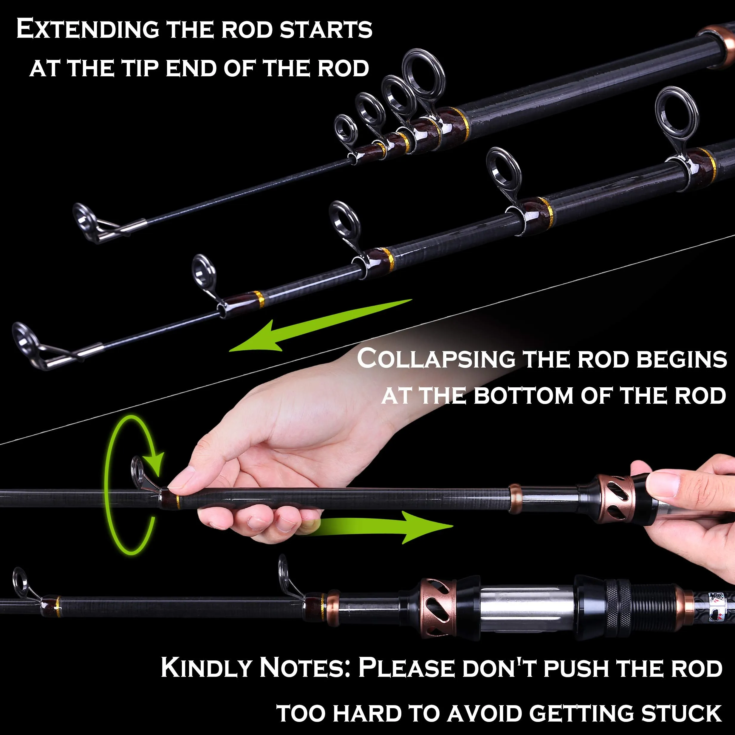 PLUSINNO Eagle Hunting  IV Telescopic Fishing Rods