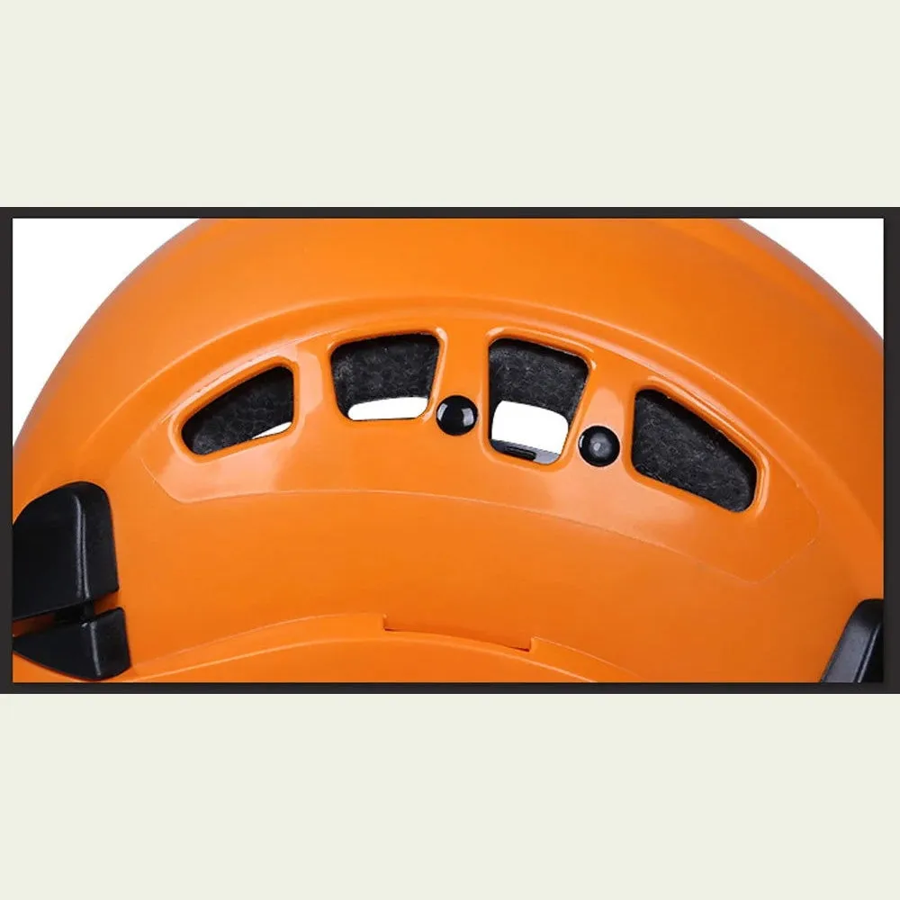 Professional Mountaineer Rock Climbing Safety Helmet Work Rescue Caving Mountaineering Rappelling Gear Equipment