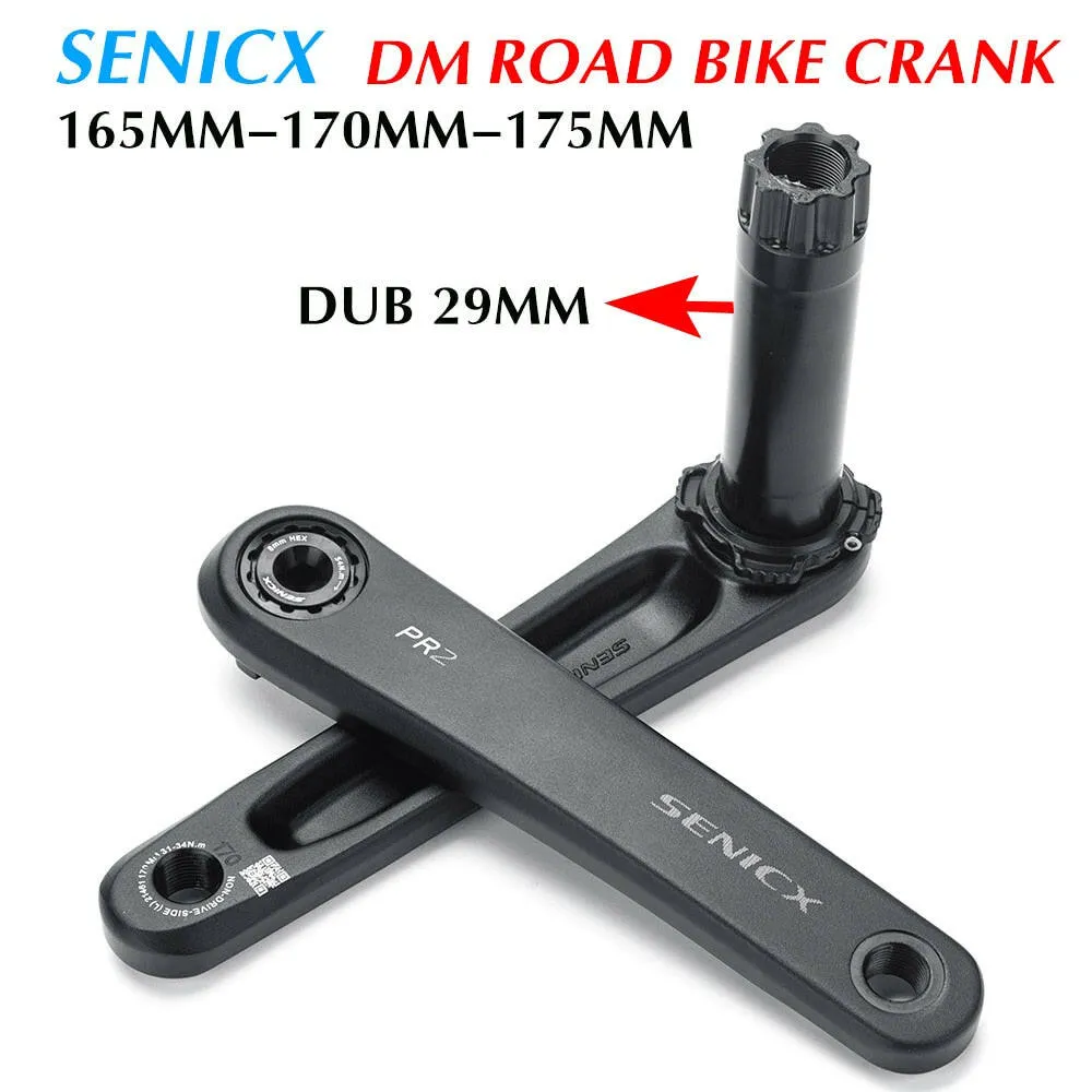SENICX PR2 GXP Road bike 2 x 10 /11/12 Speed Crank 165mm/170mm / 175mm for Road Folding Bike