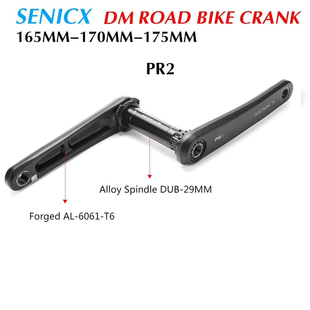 SENICX PR2 GXP Road bike 2 x 10 /11/12 Speed Crank 165mm/170mm / 175mm for Road Folding Bike