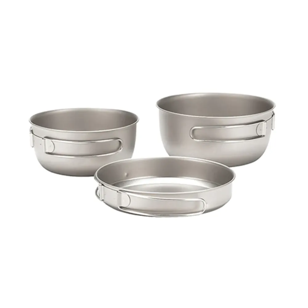 Snow Peak Titanium Cookware 3pcs