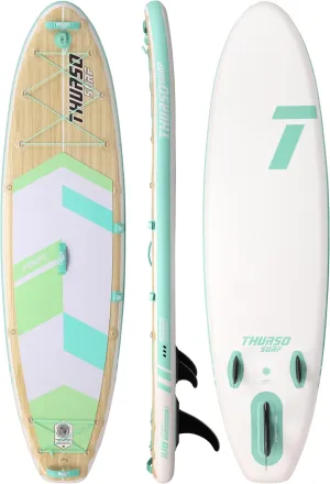 THURSO SURF Adept 9 ft Youth Paddle Board Inflatable Stand Up Paddleboard Junior/Kids SUP Board | Knitted Drop-Stitch | Fusion PVC | Lightweight & Rigid