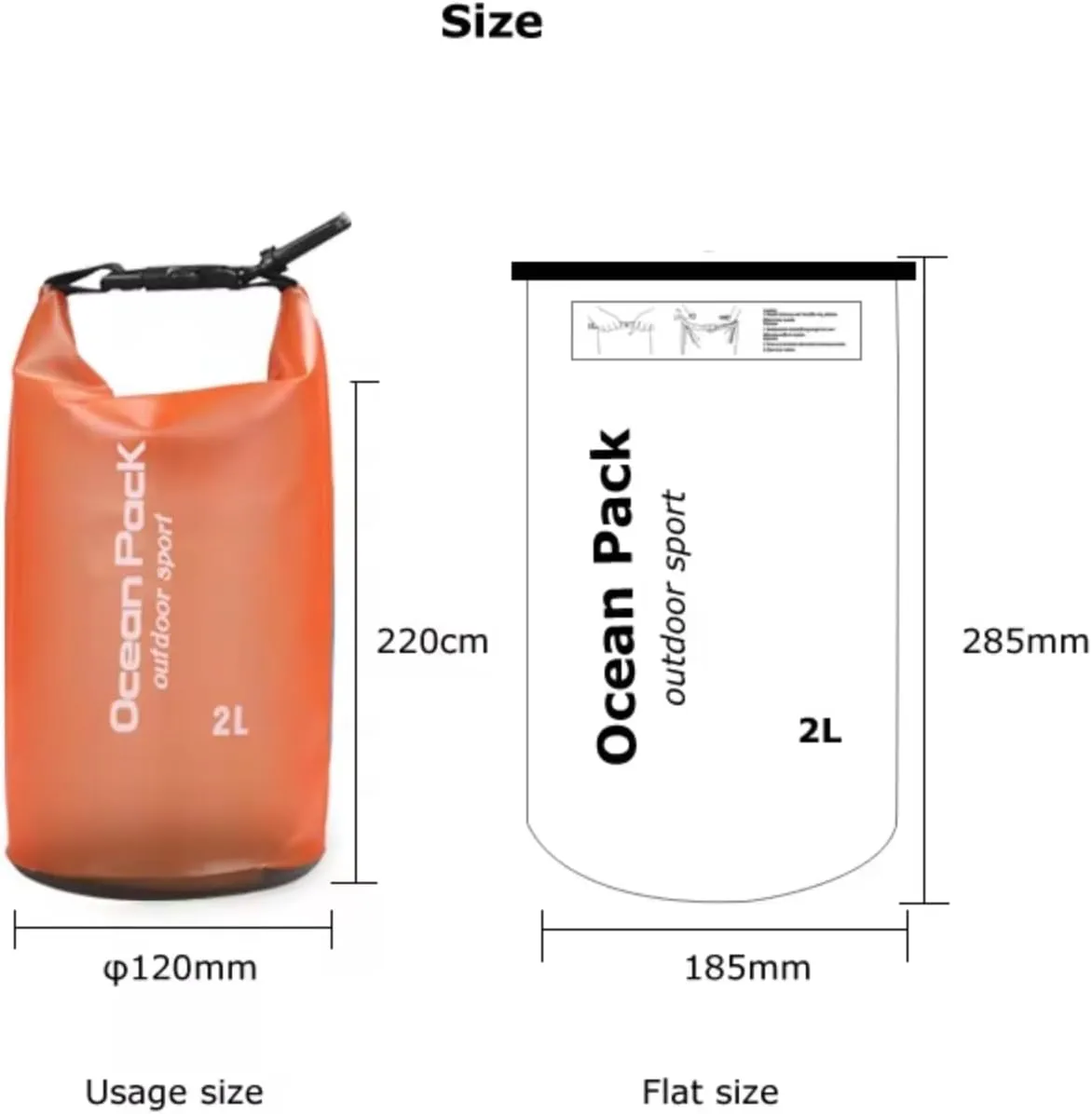 YOUGLE Dry Bag Waterproof for Women Men Roll Top Waterproof Backpack Sack Keeps Gear Dry for Kayaking Rafting Boating Swimming Camping Hiking Beach Fishing (Blue)