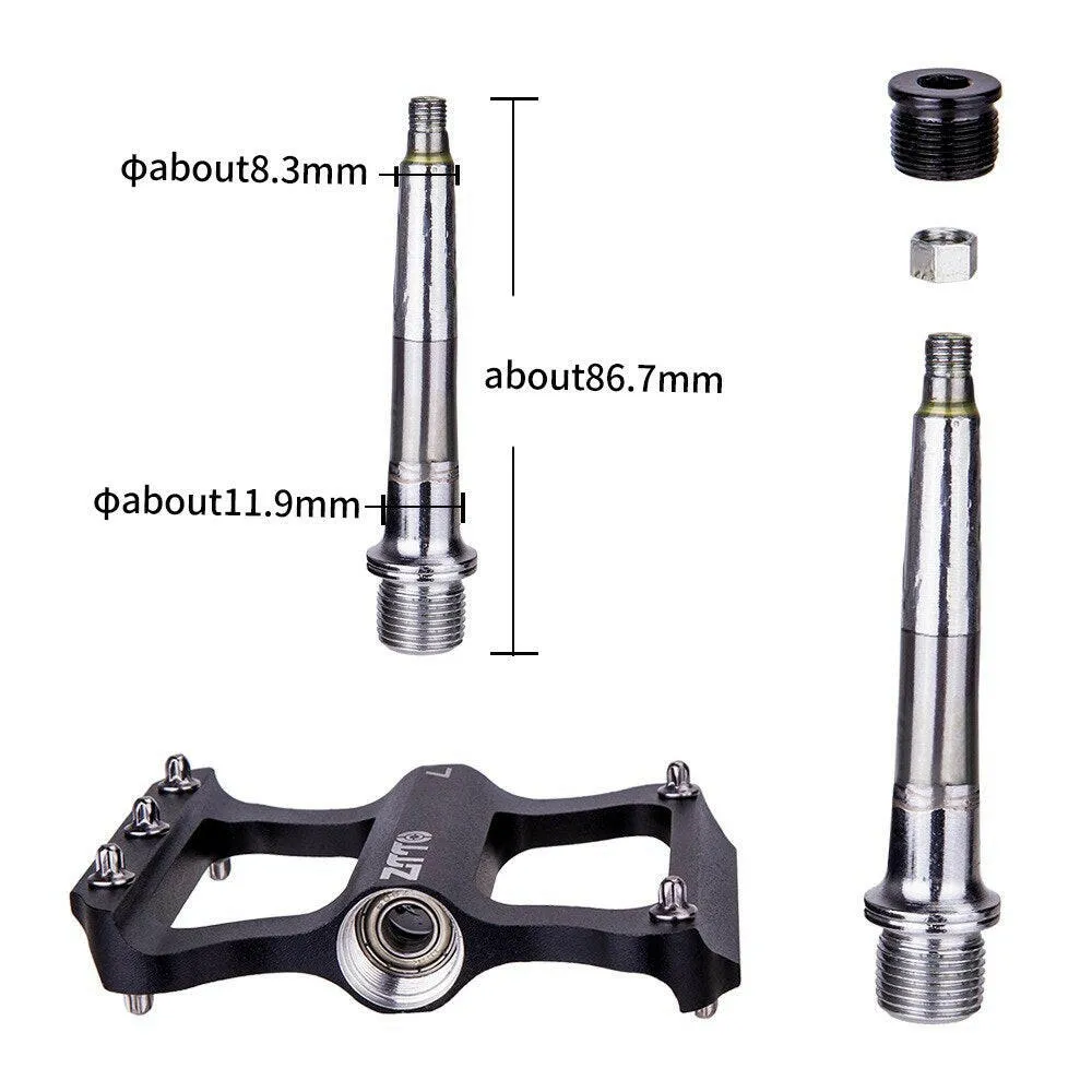 ZTTO Road Bike Ultralight Flat Pedal Aluminum Alloy Bicycle Pedal Bearings Anti-slip Folding bike For Road Cycling Parts JT06
