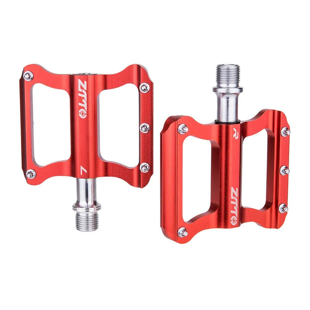 ZTTO Road Bike Ultralight Flat Pedal Aluminum Alloy Bicycle Pedal Bearings Anti-slip Folding bike For Road Cycling Parts JT06