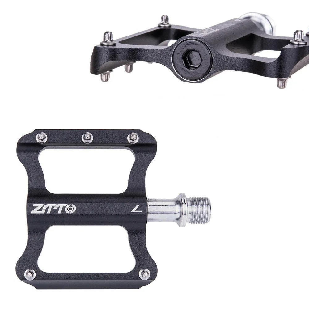 ZTTO Road Bike Ultralight Flat Pedal Aluminum Alloy Bicycle Pedal Bearings Anti-slip Folding bike For Road Cycling Parts JT06